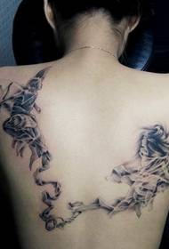 seksīgs MM muguras zvaigznāja tetovējuma modeļa attēls