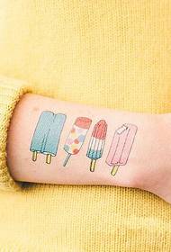 Цукерки татуювання на зап'ястя особистості морозива