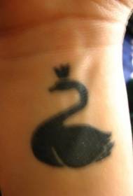 зглоб црн лебед и тетоважа шема