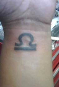 I-Libra wrist tattoo
