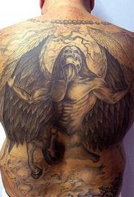 seuns agter die vreemde swart en wit monster tattoo kaart