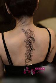 cô gái trở lại Chicano hình xăm tiếng Anh