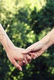 pasangan alternatif fashion Kite Tattoo Pola