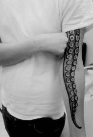 рака реална октопод допир шема на тетоважа на нозете