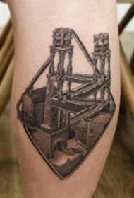 building tattoo girl shank on black ash building tattoo picture