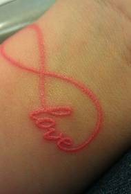 wrist beautiful English cut meat tattoo