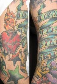 dath lámh pictiúr tattoo sleeve traidisiúnta