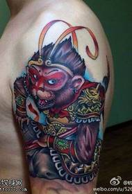 corak panangan ageung pola tato Sun Wukong
