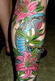 малюнок колір ніг рожева лілія татуювання