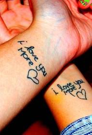 Wrist tato apik lan seger Inggris