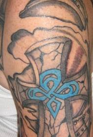 ogwe aka Celt style cross tattoo ụkpụrụ