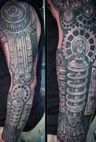 врло спектакуларни реалистични роботски узорак за тетоважу руку