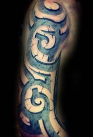 arm tribal style baki totem tattoo juna