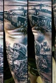 Imatge de tatuatges militars moderns increïblement realistes