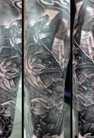 realistyczny i wykwintny wzór tatuażu ryb