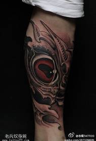 Modello di tatuaggio occhio meccanico braccio