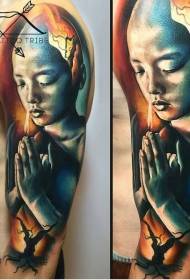 apa ọmọkunrin didara awọ ti o dara pupọ ati ilana tatuu igi
