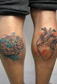 bihotza tatuaje gizonezko zurtoina bihotzaren tatuaje irudian