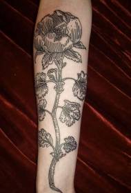 pola tato floral ireng sing prasaja