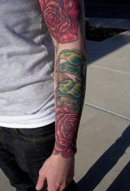faʻailoga lanu mumu lanu Rose tatuga tattoo