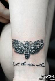 Bar tatu tatu disyorkan corak tatu rama pergelangan tangan