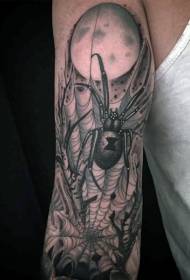 bra nwa spider entènèt pèsonalize modèl tatoo