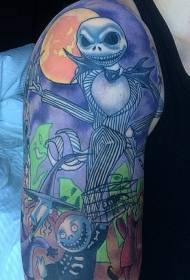 granda brako kolora Halloween fantoma tatuaje mastro