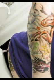 arm Fargelegge forskjellige tatoveringsdesign