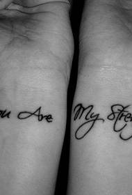tatoo koup: de men ka kenbe yon kay