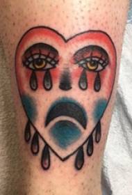 polpaccio amore ragazza tatuaggio sulla foto tatuaggio amore triste