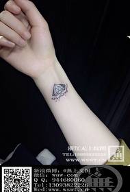 зглобни дијамант тетоважа девојка тетоважа