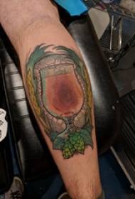 ເດັກຊາຍ tattoo ຫະພາບເອີຣົບແລະອາເມລິກາ calves ກ່ຽວກັບພືດແລະຮູບພາບ tattoo ຈອກ