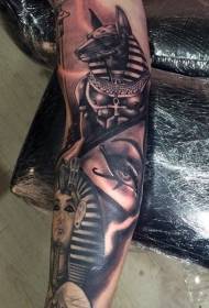 caj npab xim Egyptian ntsiab tattoo qauv