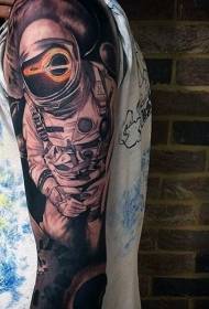 kvetina rameno foto farba astronaut tetovanie vzor