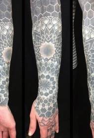 arm black and white vanilla decorative tattoo pattern