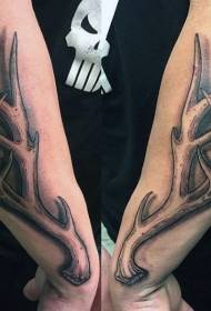 arm kerfstyl Antler Tattoo Patroon