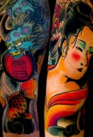 leon cloiche daite le patrún tattoo geisha