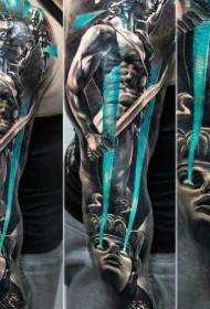 Lillevarsi värv Medusa Tattoo Warrior muster