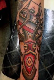 arm kleur ou skool karp boot tattoo foto