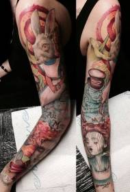 Arm Alice fairy tale various cartoon tattoo designs