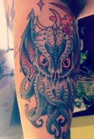 vitello come dio tatuaggio modello ragazza dipinta sul polpaccio dell'immagine del tatuaggio dell'elefante