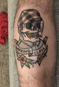 skullTattoo පිරිමි ට්\u200dරොටර් ඉංග්\u200dරීසි සහ හිස් කබල පච්ච පින්තූර