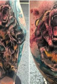 Tatuaje de Tiger Boys ternero en imágenes de tatuajes de tigre de colores
