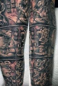 tatuazhe të dizajnuara në mënyrë unike me ngjyra të ndryshme