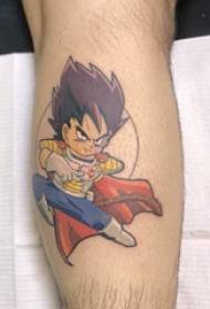 Super tatuajes super Saiyan en becerro fermosas fotos de tatuaxes super Saiyan