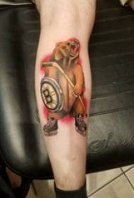 medved tetovaža muški krak na slici medvjedi totem