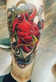 Kraken Tattoo Muster männlech Schank op Kraken Tattoo Muster