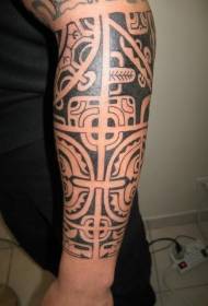 braccio maschio nero Nice Tribal Totem Tattoo Pattern