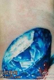 팔 블루 璀璨 다이아몬드 문신 패턴