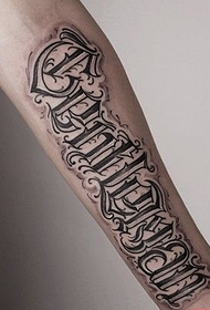 Caroqi flower body English tattoo